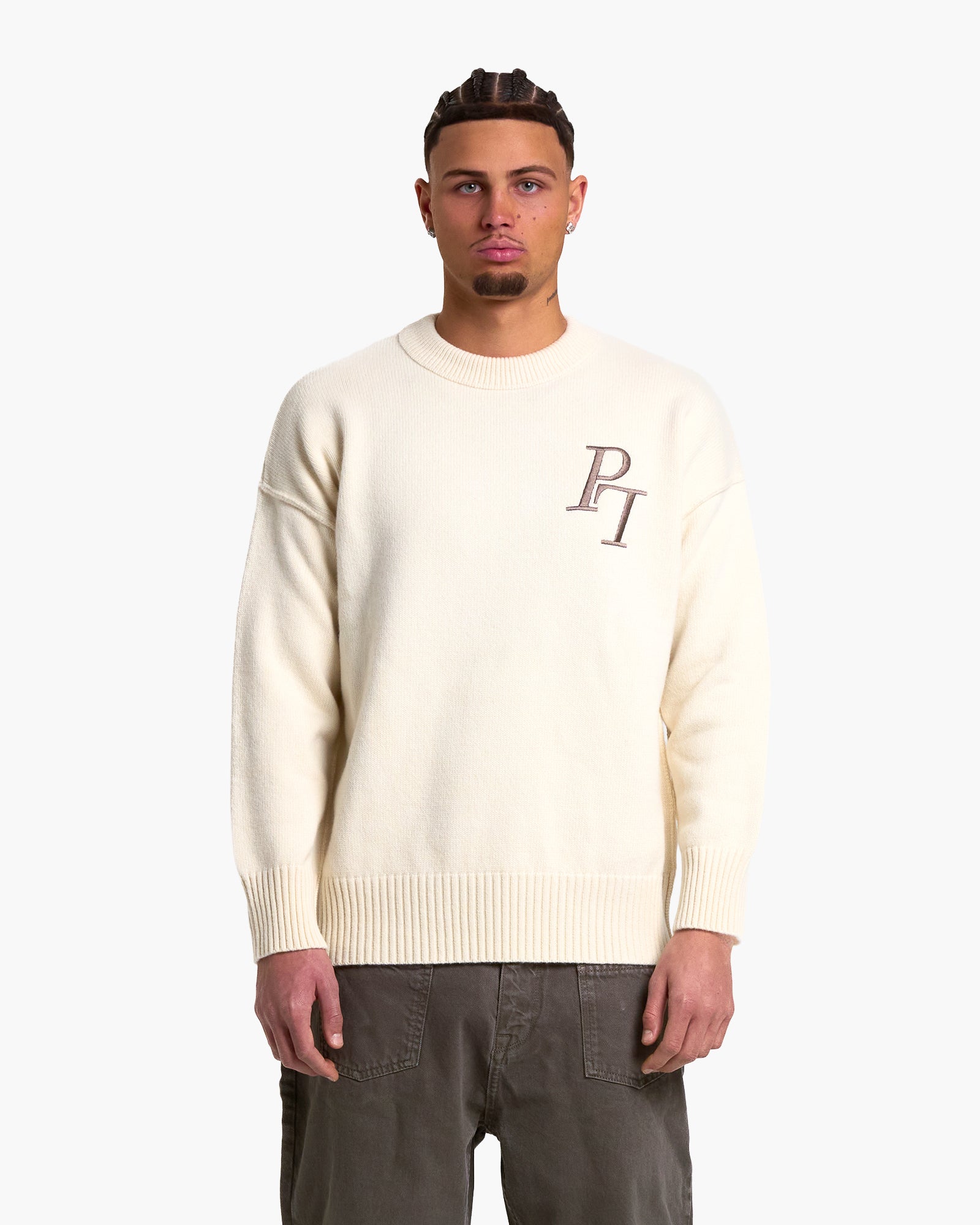 Beige Essential Sweater