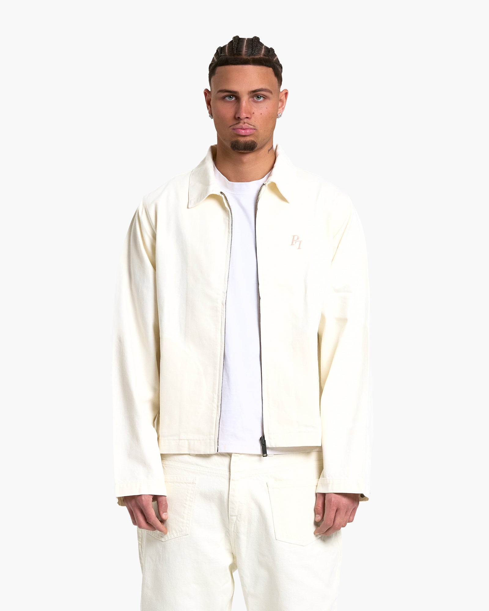 Cream Denim Jacket