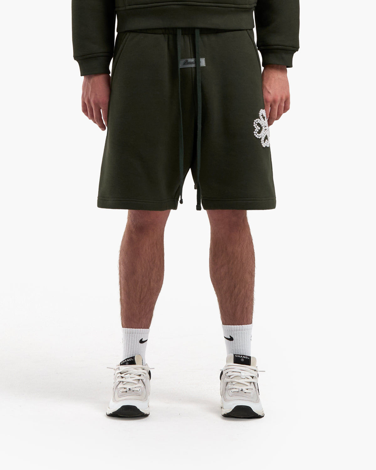 Dark Olive Pearl Shorts