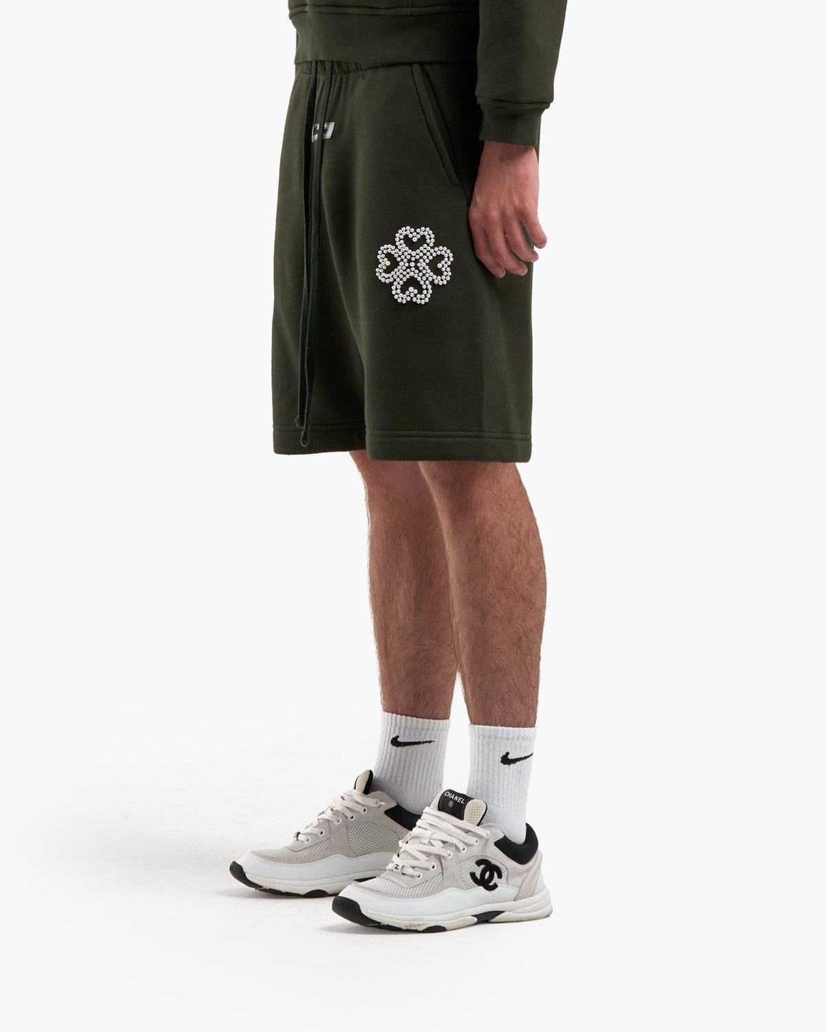 Dark Olive Pearl Shorts