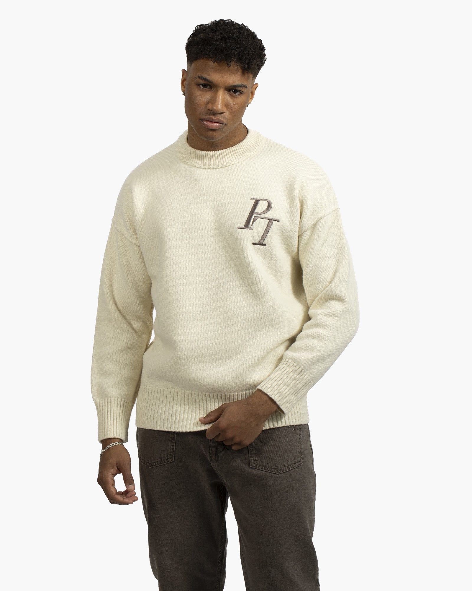 Beige Essential Sweater