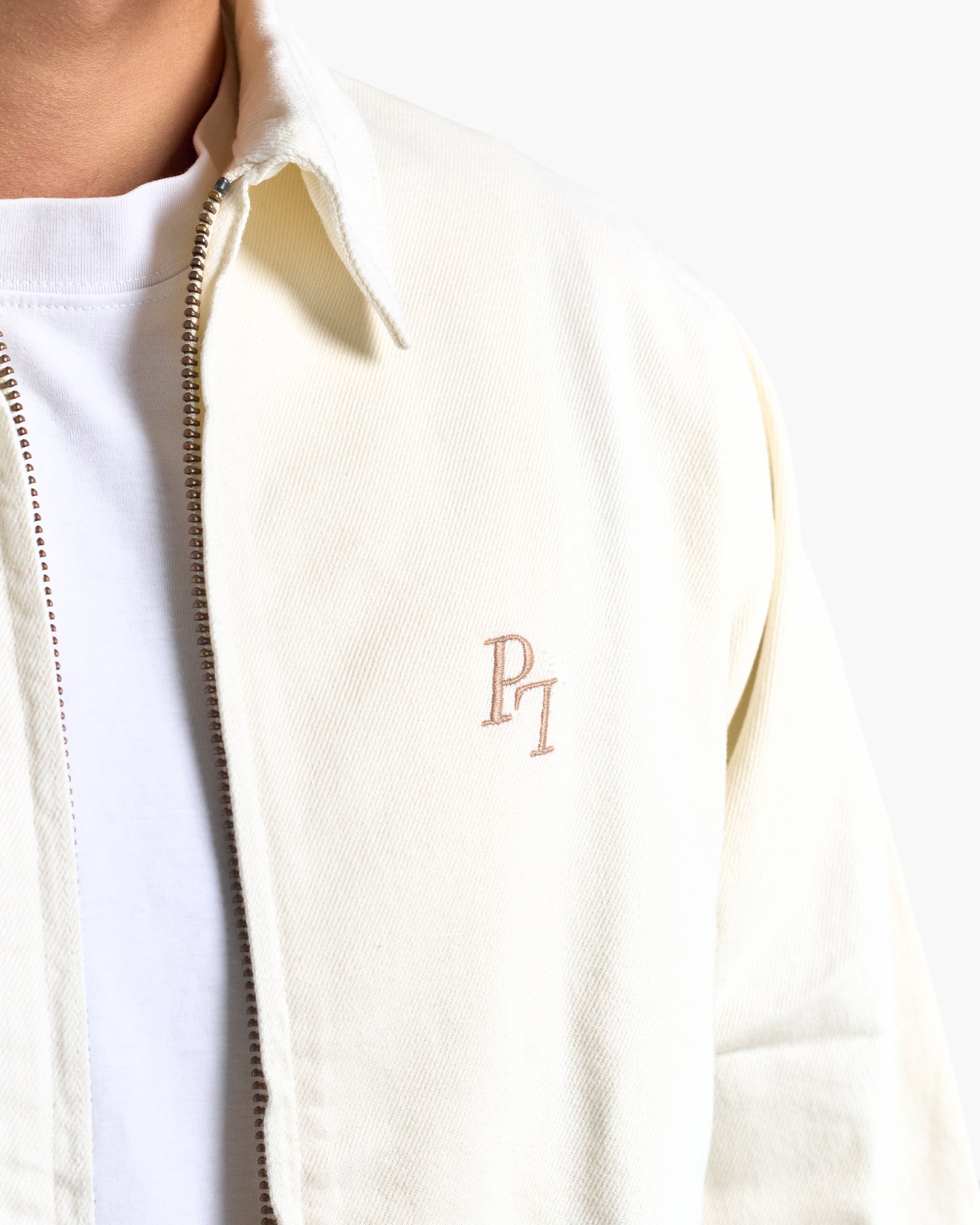 Cream Denim Jacket