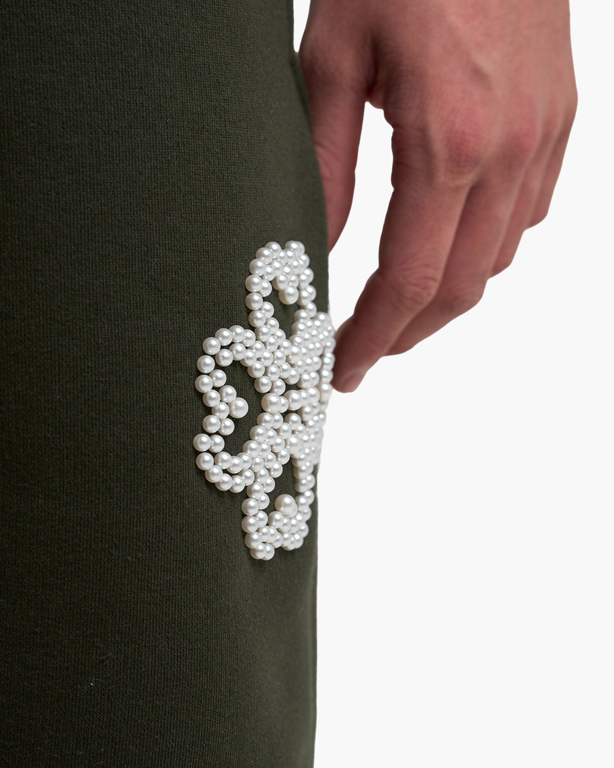 Dark Olive Pearl Shorts