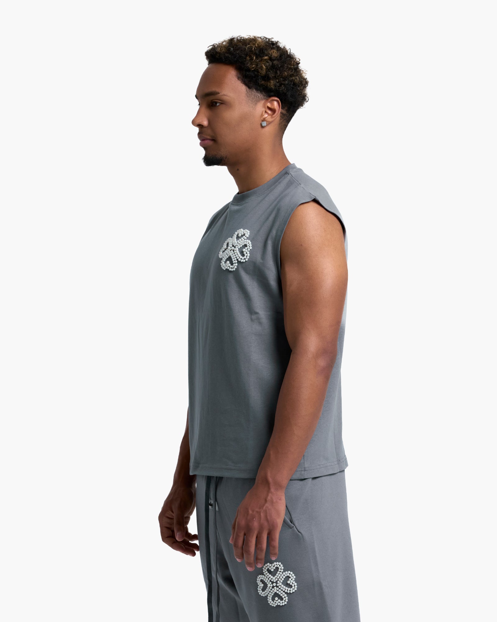 Anthracite Pearl Sleeveless-Shirt