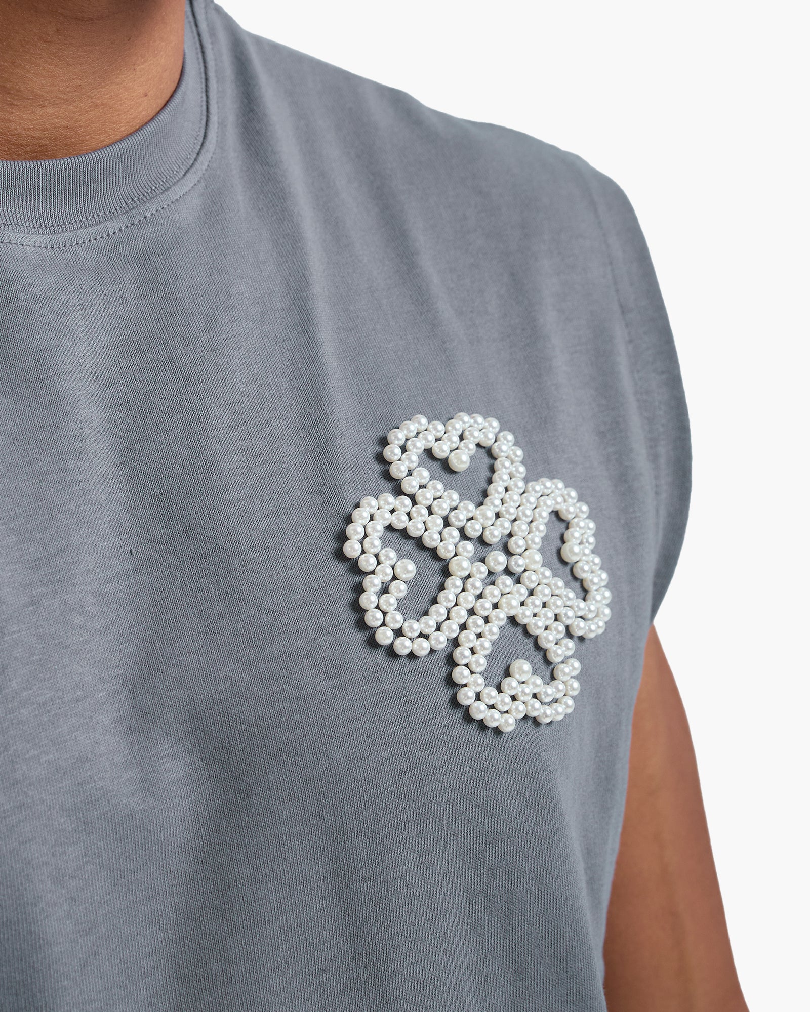 Anthracite Pearl Sleeveless-Shirt