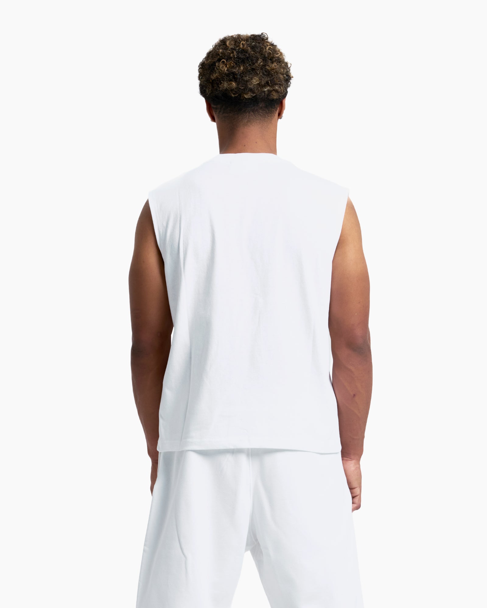 White Pearl sleeveless-Shirt
